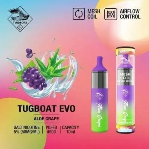 TUGBOAT EVO 4500 PUFFS DISPOSABLE VAPE