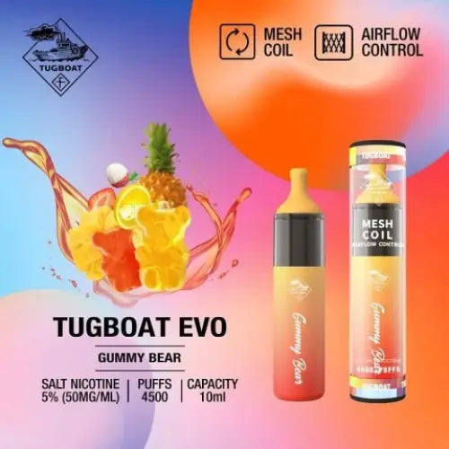 TUGBOAT EVO 4500 PUFFS DISPOSABLE VAPE