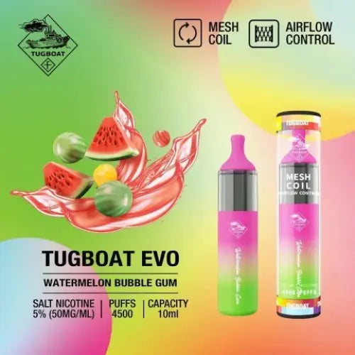 TUGBOAT EVO 4500 PUFFS DISPOSABLE VAPE