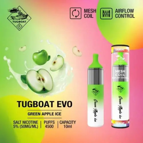 TUGBOAT EVO 4500 PUFFS DISPOSABLE VAPE