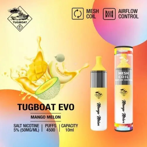 TUGBOAT EVO 4500 PUFFS DISPOSABLE VAPE