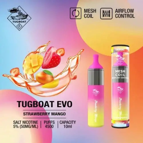 TUGBOAT EVO 4500 PUFFS DISPOSABLE VAPE